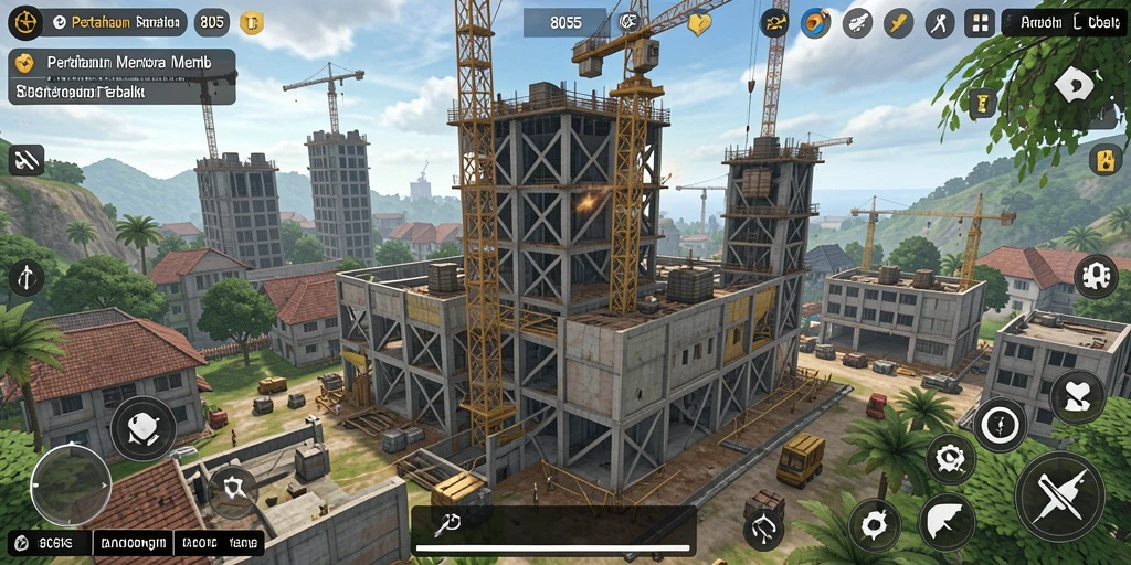 Tampilan gameplay Tower Defense yang menegangkan dan seru.