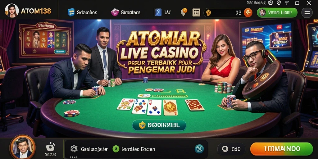 Gameplay Live Casino mendebarkan dengan dealer profesional.