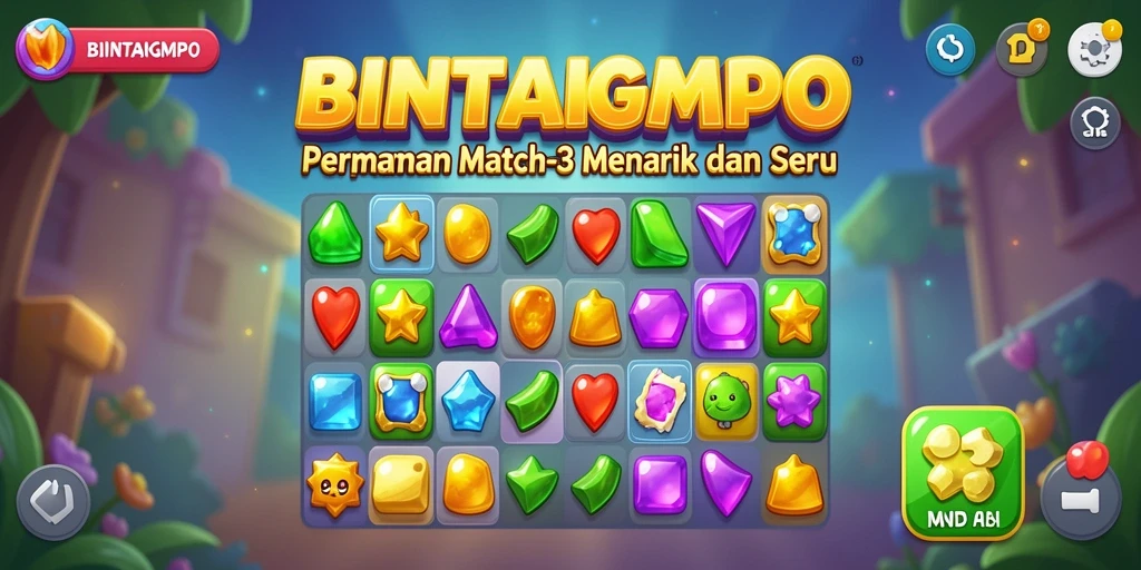 Tampilan gameplay BINTANGMPO dengan bintang-bintang berwarna-warni yang mengasyikkan.