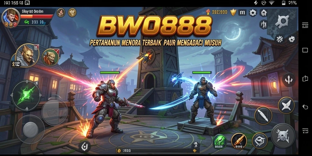 Screenshot yang menunjukkan gameplay mendalam dari BWO888.