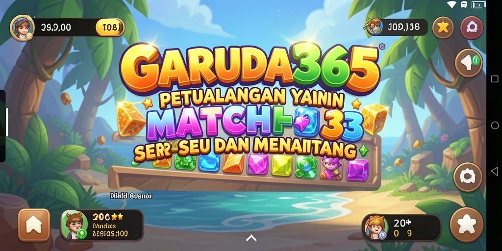 Tampilan gameplay garuda365 yang seru dalam genre Match-3.