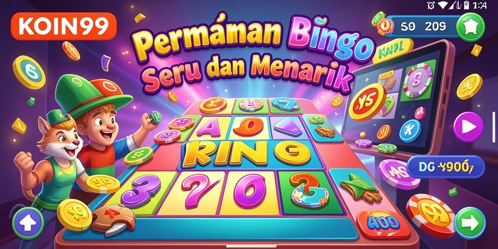 Tampilkan gameplay seru dan interaktif permainan Bingo KOIN99.
