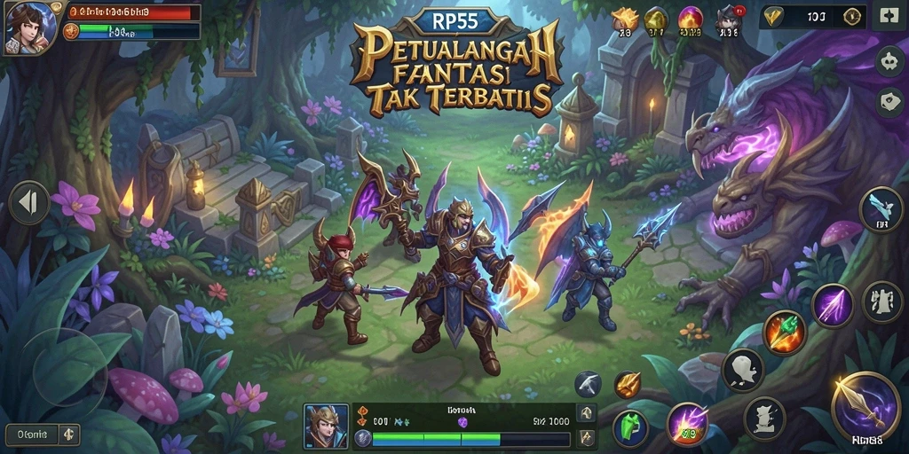 Tampilan gameplay RP55 yang seru dan penuh warna.