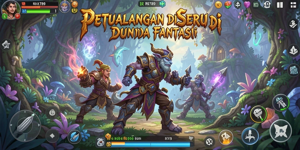 Screenshot menampilkan aksi seru di dunia petualangan RR789.
