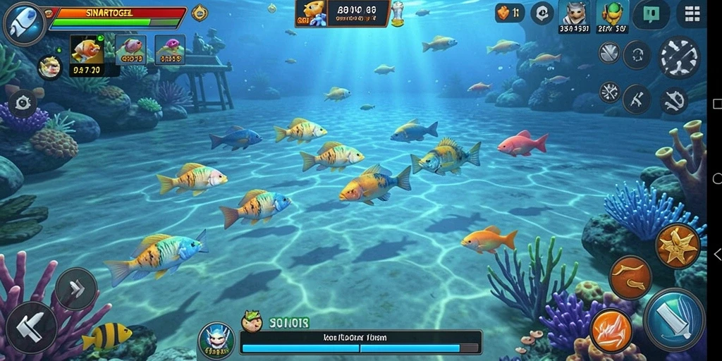 Tampilan gameplay Tembak Ikan yang seru di SINARTOGEL.