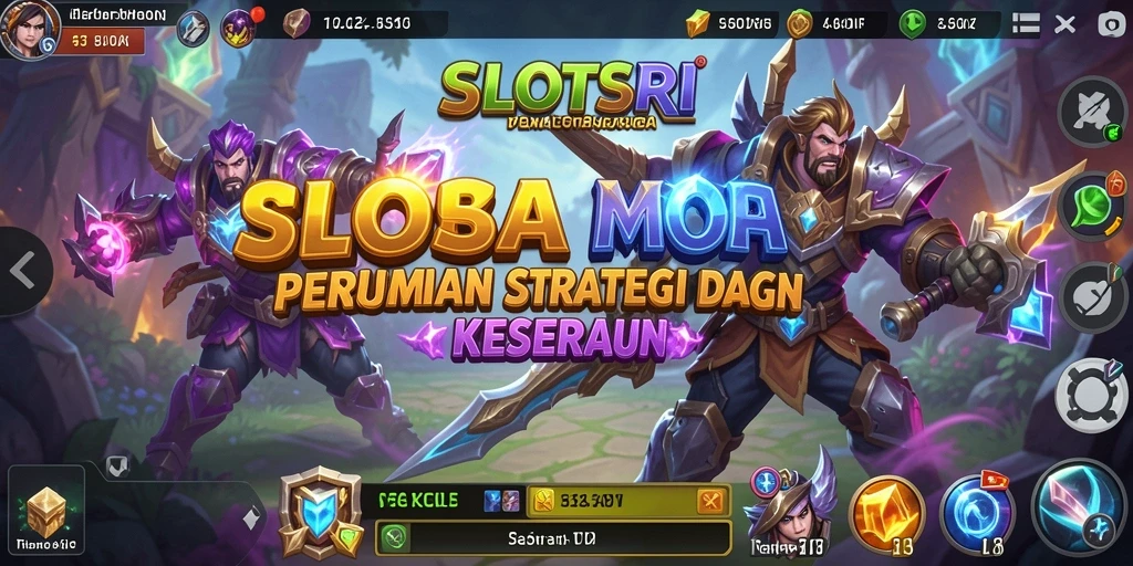 Screenshot gameplay SLOTSRI menampilkan pertarungan seru antar tim.